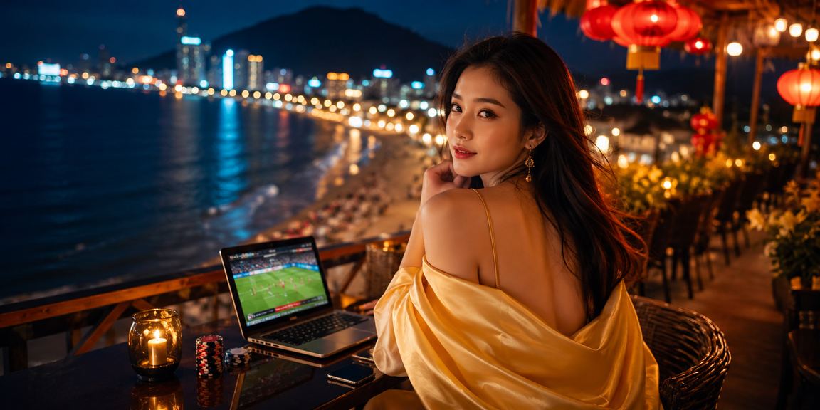 Khu vực casino và chợ đêm Vũng Tàu minh họa dịch vụ cá cược sxmv
